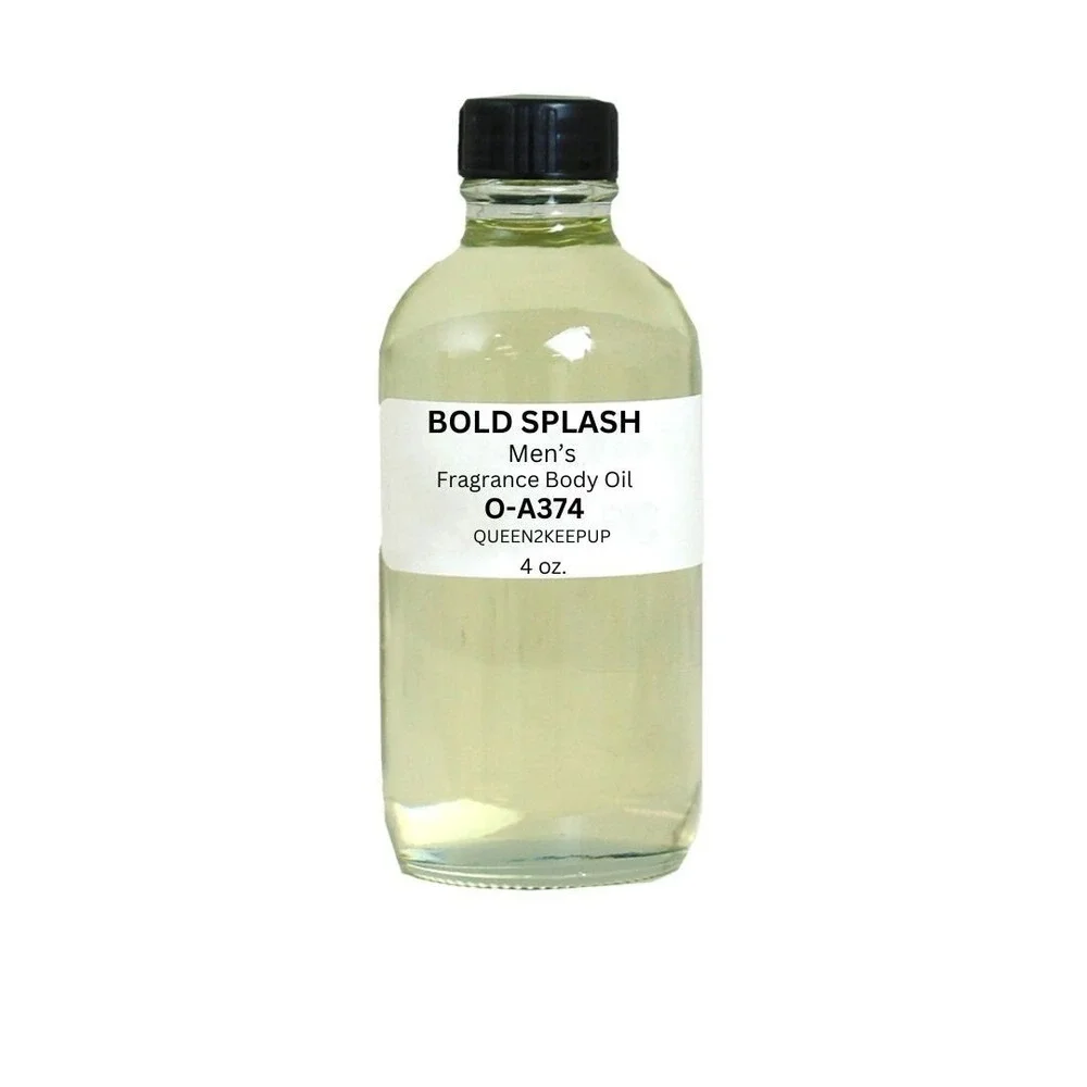 Bold Splash (Men) Body Oil 4 oz Fragrance All Natural Scent